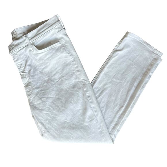 Mother Jeans Women’s The Mid Rise Dazzler Ankle White Fairest Of Them All Jeans - Picture 14 of 15